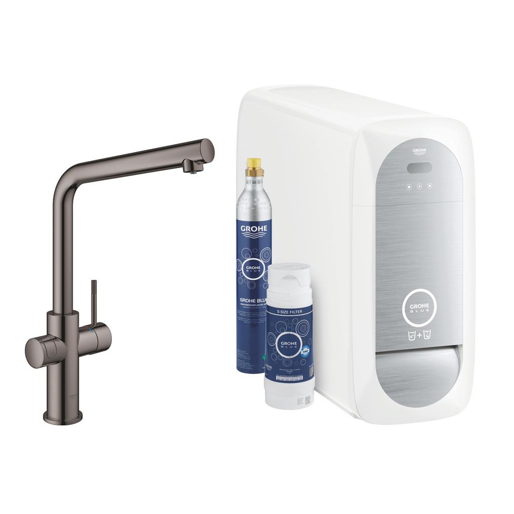 Grohe Blue Home L-kifolyós kezdőkészlet, hard grafit (31454A01)