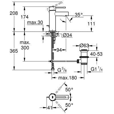 Grohe Essence New mosdó csaptelep (32898001)