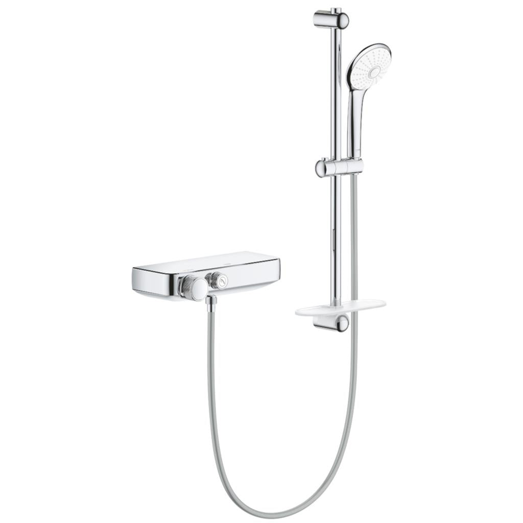 Grohe Grohtherm Smartcontrol termosztatikus zuhanycsaptelep zuhanyszettel 600-as rúddal(34720000)