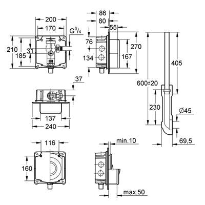 Grohe öblítőszelep WC tartályhoz (37157000)