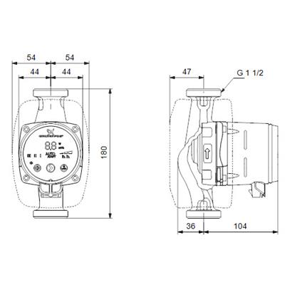 GRUNDFOS ALPHA3 25-80 180 1x230V 50Hz 6H (új cikkszám: 99371961)