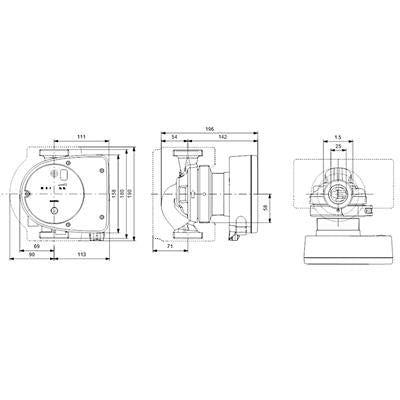 GRUNDFOS MAGNA1 25-100 180 1x230V PN10