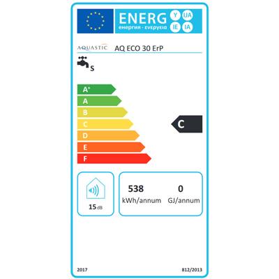 Hajdu Aquastic AQ ECO  30 Erp, függőleges forróvíztároló, 30 literes