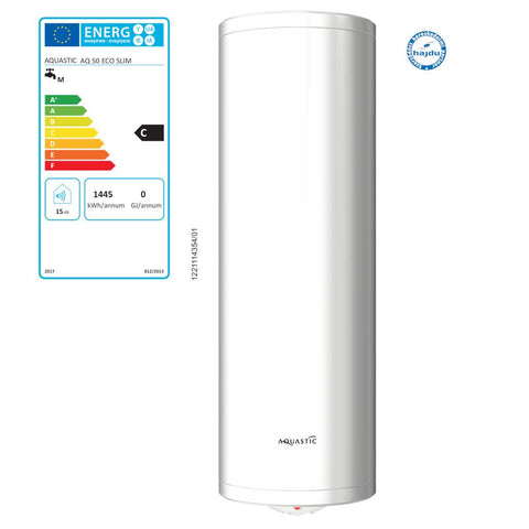 Hajdu Aquastic AQ ECO SLIM 50 függőleges forróvíztároló, keskeny kivitel, 50 literes (2111613511)