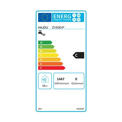 Hajdu ZV- 80 ErP elektromos forróvíztároló 80 literes vízszintes
