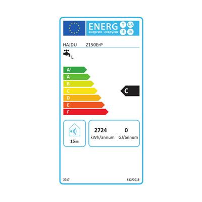 Hajdu Z-150 ErP elektromos forróvíztároló 150 l 1800 watt fali függőleges