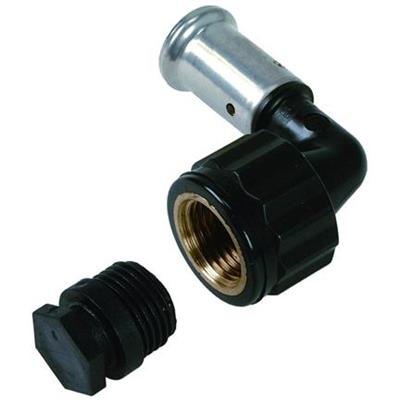 Henco PK menetes könyök 16-1/2" BM +dugó, műanyag