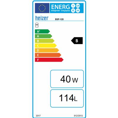 Heizer BSF-120 indirekt tároló álló, fix szigetelés, kerámia bevonat, 1db hőcserélő, 120l