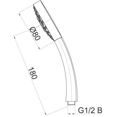 HERZ Infinity a04 zuhanyfej  UH12043
