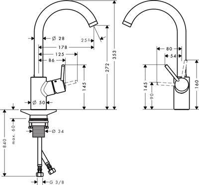 Hansgrohe Talis S2 mosogató csaptelep