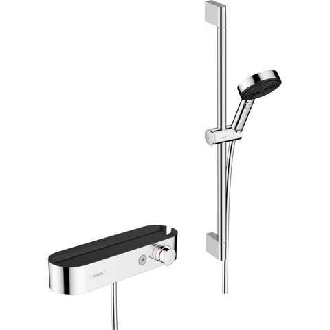 Hansgrohe Pulsify Select Zuhanyrendszer 105, 3 jet RelAXORation, kézizuhannyal termosztáttal