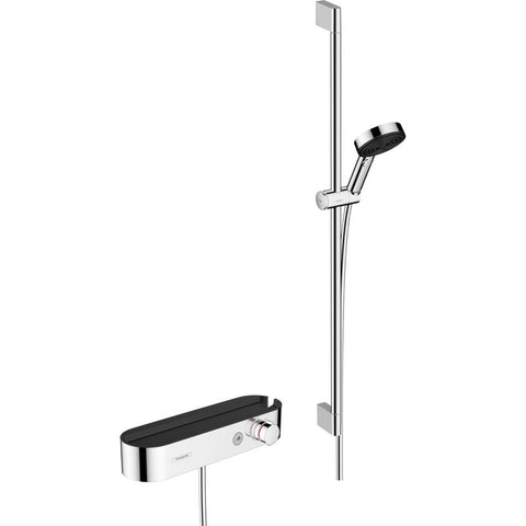 Hansgrohe Pulsify Select Zuhanyrendszer 105, 3 jet RelAXORation, kézizuhannyal termosztáttal