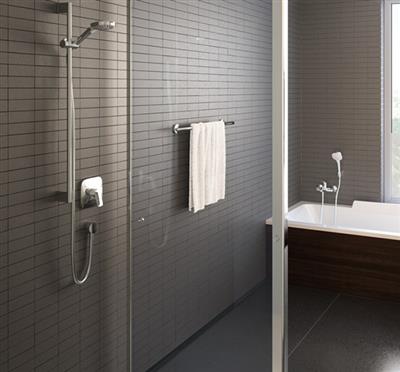 Hansgrohe Fixfit E csatlakozás fali visszafgátlóval szálcs.