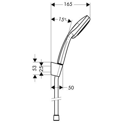 Hansgrohe Croma 100 Vario/Porter'S 160 cm Isiflexzuhanysz