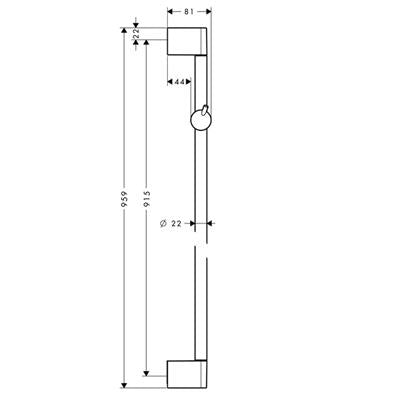 Hansgrohe Unica'C zuhanyrúd 90cm gégecső nélkül
