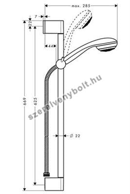 Hansgrohe Crometta 85 Green/Unica'C 65 cm + 160 Metaflex