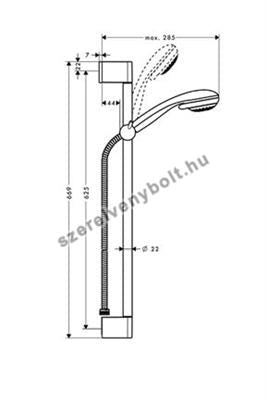 Hansgrohe Crometta 85 Multi/Unica'C 65cm zuhanyszett