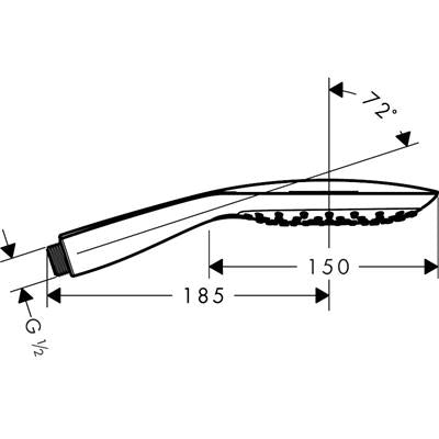 Hansgrohe PuraVida 150 3jet kézizuhany