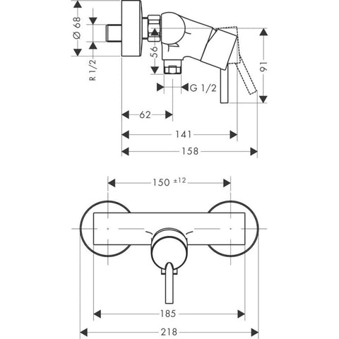 Hansgrohe Talis zuhany csaptelep - kifutó