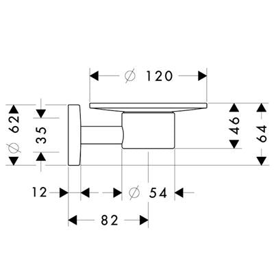 Hansgrohe Logis szappantartó (40515000)