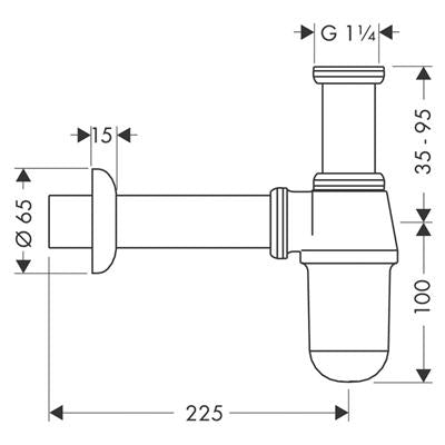 Hansgrohe Standard búraszifon