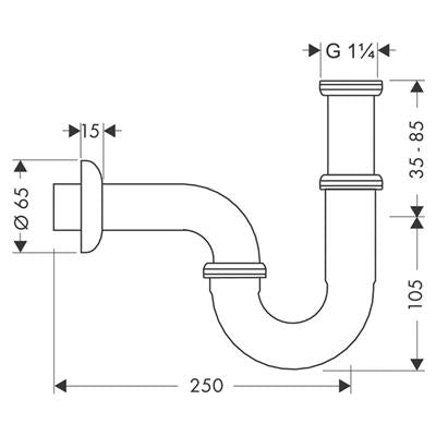 Hansgrohe Standard csőszifon