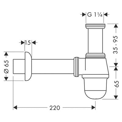 Hansgrohe Standard bidé búraszifon