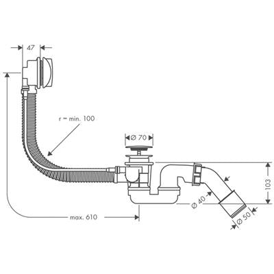 Hansgrohe Flexaplus S komplett készlet
