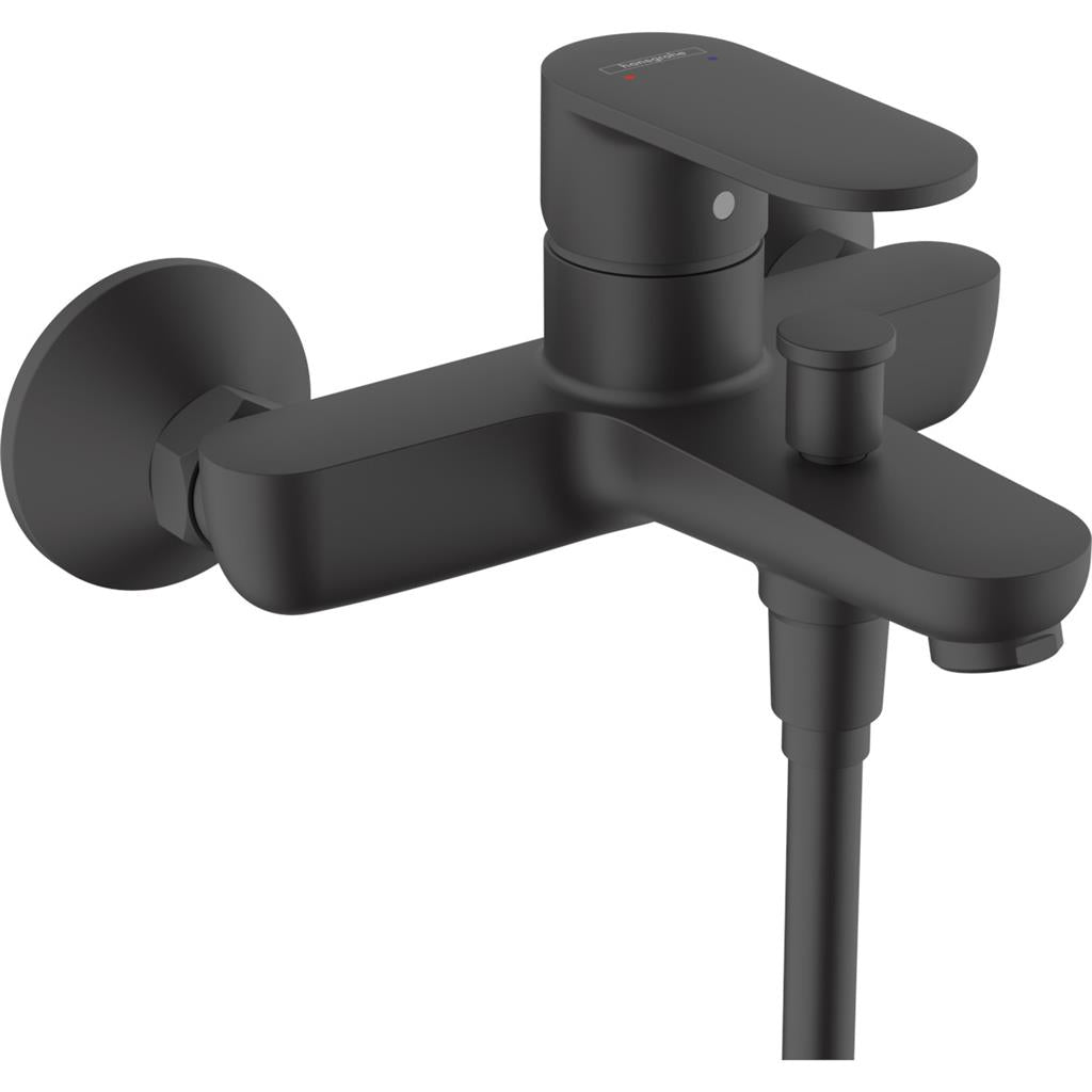 Hansgrohe Vernis Blend Egykaros kádcsaptelep falsíkon kívüli szereléshez, matt fekete