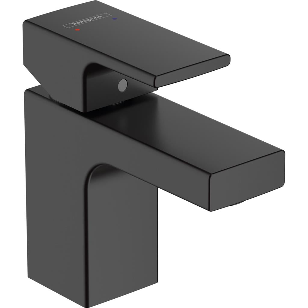 Hansgrohe Vernis Shape Egykaros mosdócsaptelep 70, automata lefolyógarnitúrával, matt fekete