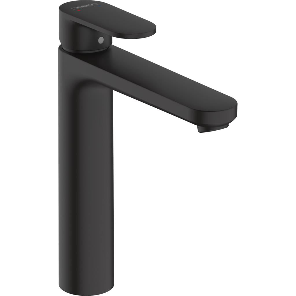 Hansgrohe Vernis Blend Egykaros mosdócsaptelep 190, automata lefolyógarnitúra nélkül, matt fekete