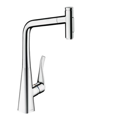 Hansgrohe Metris Select M71 konyhai csaptelep 320 2jet, kihúzható kifolyó, króm