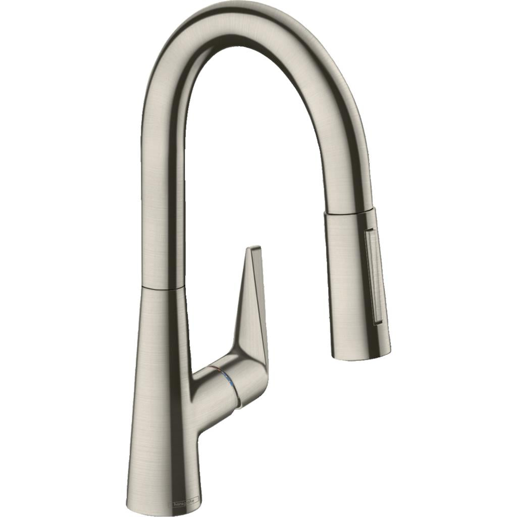 Hansgrohe Talis M51 konyhai csaptelep 160 kihúzható kifolyó (M5116-H160), rm. acél hatású