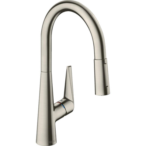 Hansgrohe Talis M51 konyhai csaptelep 200 kihúzható kifolyó (M5116-H200), rm. acél hatású