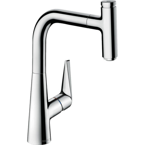 Hansgrohe Talis Select M51 2-lyukú konyhai csaptelep 220 kihúzható kifolyó (M5115), króm