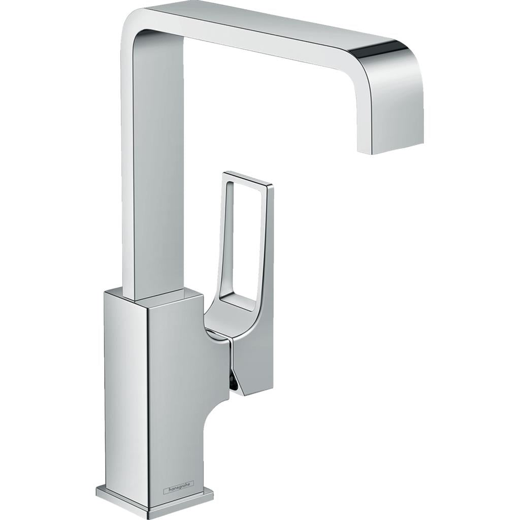 Hansgrohe Metropol mosdócsaptelep 230 hosszított kifolyó loop fogantyúval Push-Open lefolyóval