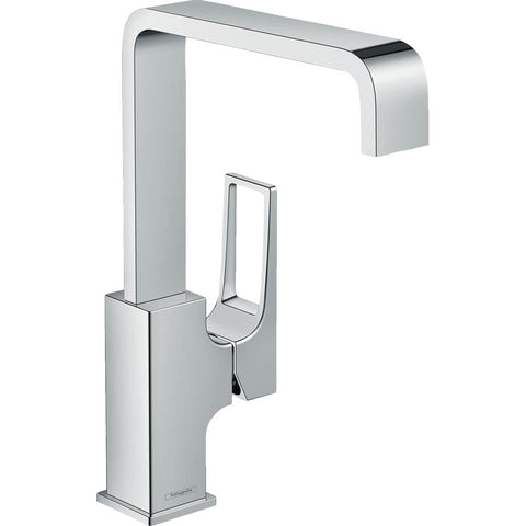 Hansgrohe Metropol mosdócsaptelep 230 hosszított kifolyó loop fogantyúval Push-Open lefolyóval