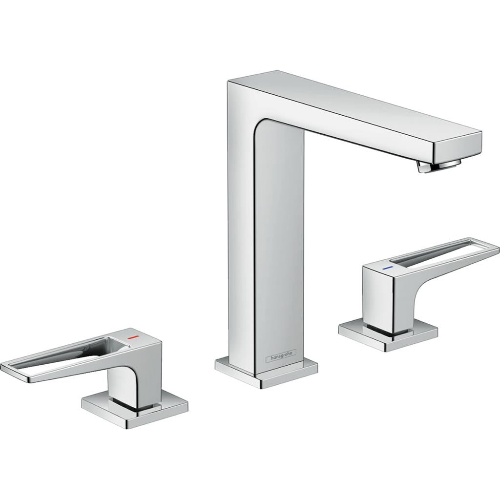 Hansgrohe Metropol 3-lyukú mosdócsaptelep 160 Push-Open loop fogantyúval