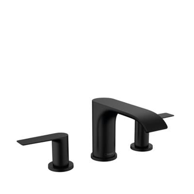 Hansgrohe Vivenis 3 lyukú mosdócsaptelep 90, automata lefolyógarnitúra, matt fekete