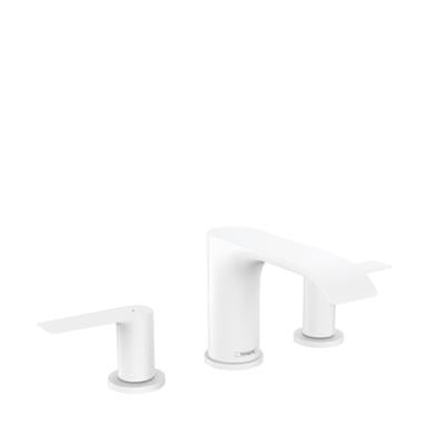 Hansgrohe Vivenis 3 lyukú mosdócsaptelep 90, automata lefolyógarnitúra, matt fehér