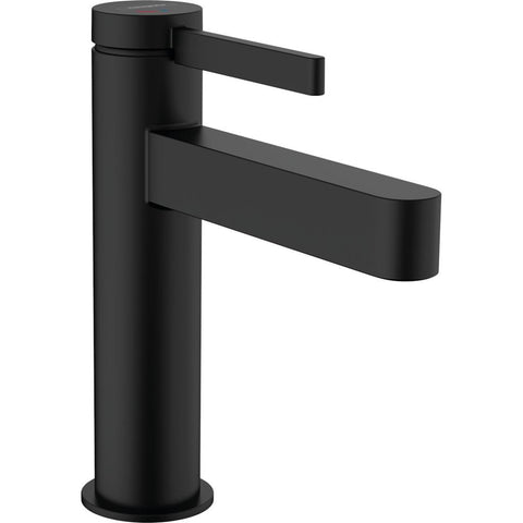 Hansgrohe Finoris mosdócsaptelep 110, CoolStart, push-open lefolyógarnitúra, matt fekete