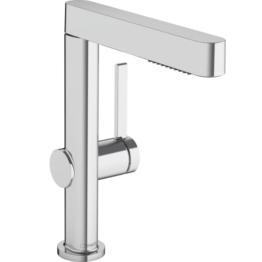 Hansgrohe Finoris mosdócsaptelep 230, kihúzható kifolyó, 2 jet és push-open lefolyógar.