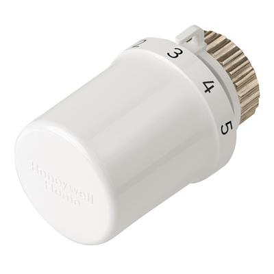 Honeywell termosztatikus szelepfej Thera-6 , fehér elzárható, folyadékos töltet, Danfoss csatl.