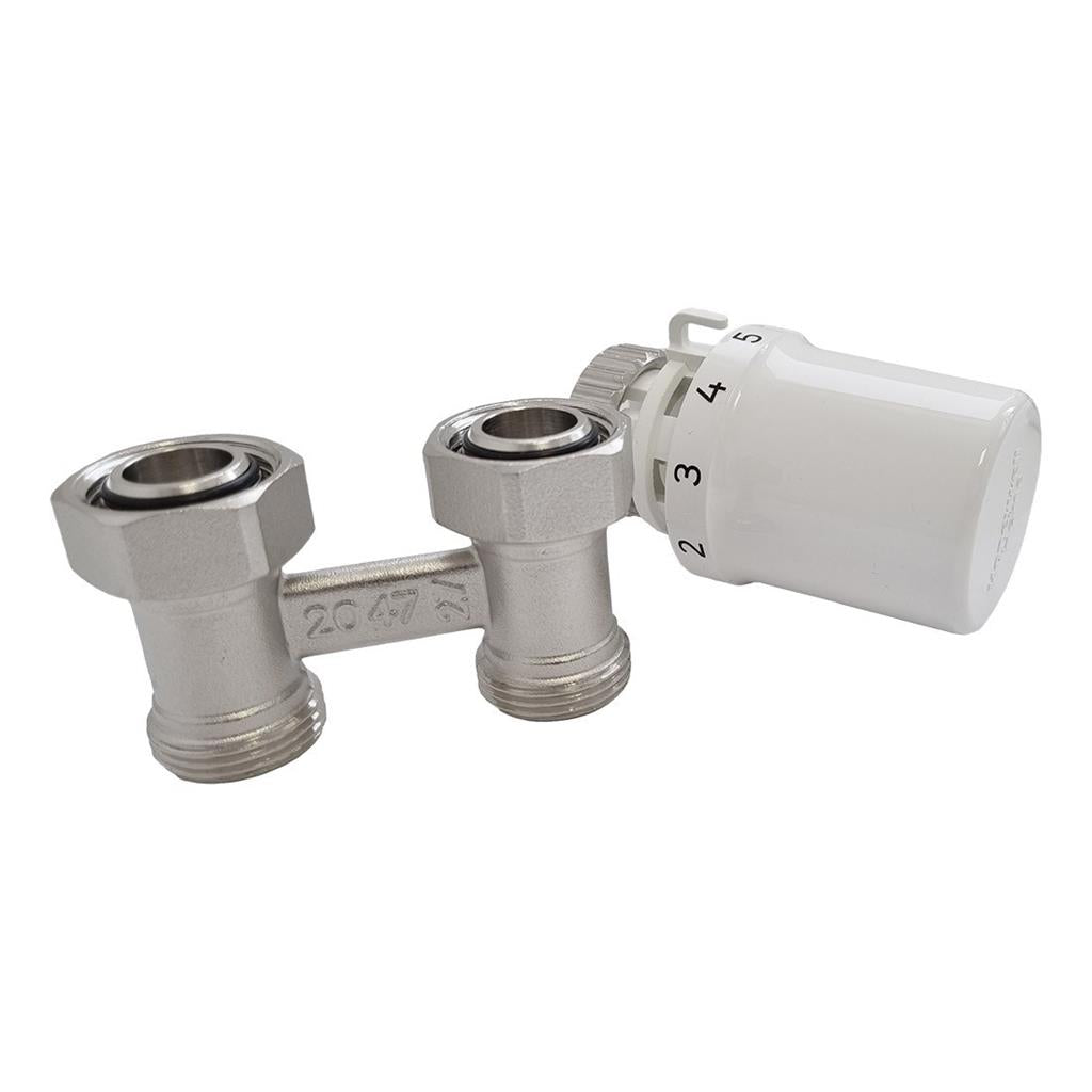 Honeywell Verafix H-idom szett egyenes (T3019DAW0+V2495DX020) + Termofej Danfoss szelepbetéthez