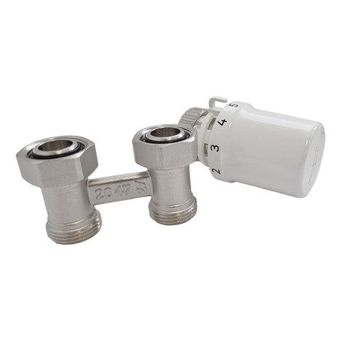 Honeywell Verafix H-idom szett egyenes (T3019DAW0+V2495DX020) + Termofej Danfoss szelepbetéthez