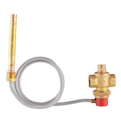 Honeywell termikus elfolyó szelep szilárd tüzelésű kazánhoz 95°C kapilláris 1,3 m 3/4"