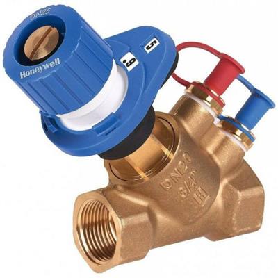 Honeywell beszabályozó szelep SafeCon® mérőcsonkkal, visszat. vezetékbe 2" belső men. PN16 2...130°C
