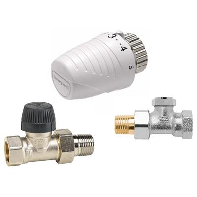 Honeywell termosztatikus radiátorszelep szett, egyenes, 1/2" BM - KIFUTÓ
