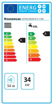 Immergas Victrix Maior 35 TT kondenzációs gázkazán, kombi 34,2 Kw