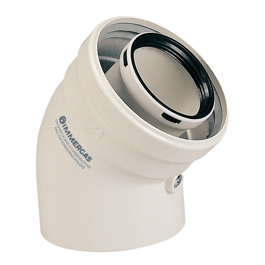 Immergas 80/125 PPs/ALU ív 45° (1db)